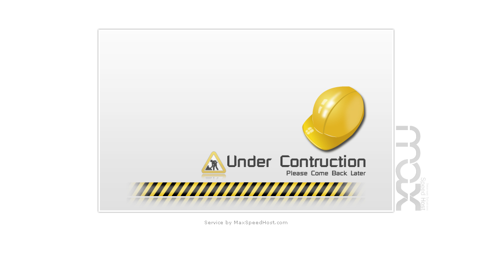 Under Construction : service by MaxSpeedHost.com